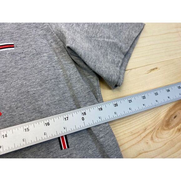 Chicago Blackhawks Shirt Mens Medium Gray Adidas Hockey NHL Short Sleeve Slim - Picture 8 of 14